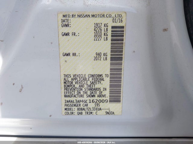 Nissan Altima 2.5 Sl