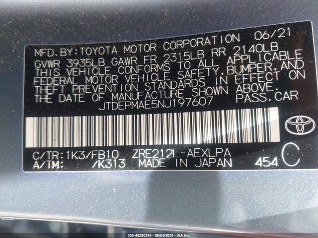 Toyota Corolla Le