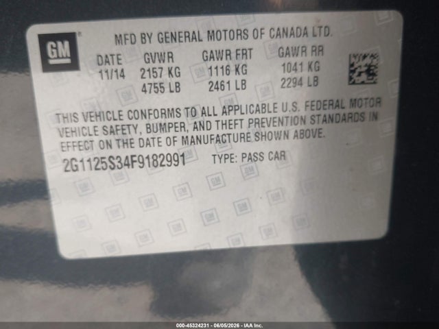 Chevrolet Impala 2lt