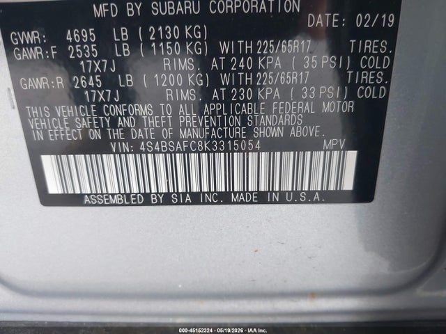 Subaru Outback 2.5i Premium