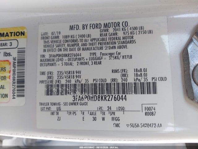 Ford Fusion Se