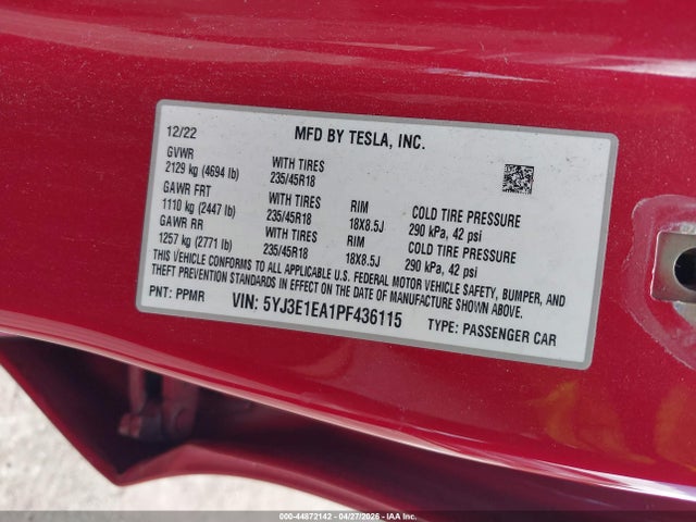 Tesla Model 3 Rear-wheel Drive