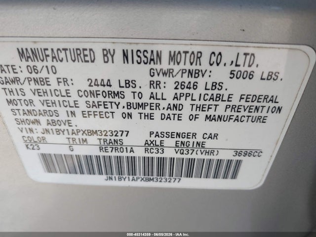 INFINITI M37