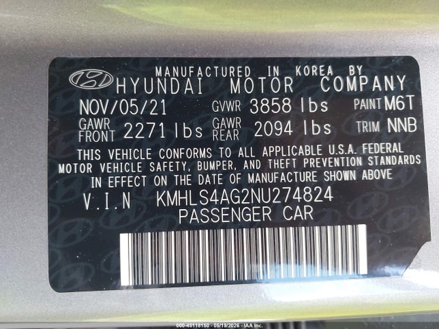 Hyundai ELANTRA Sel