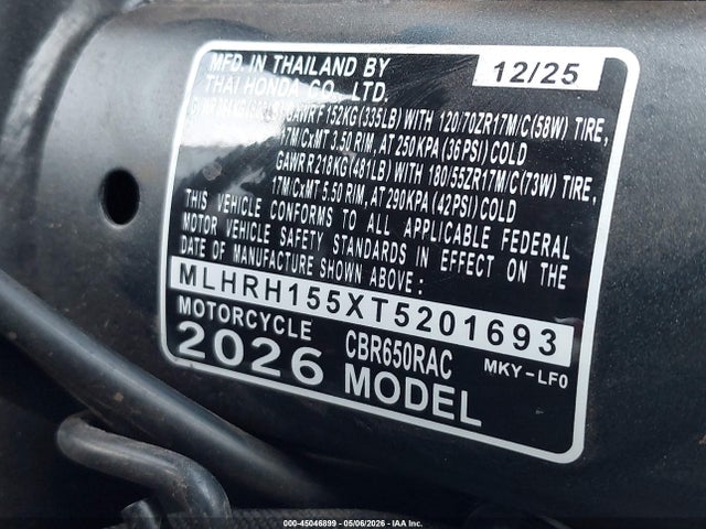 Honda Cbr650 R