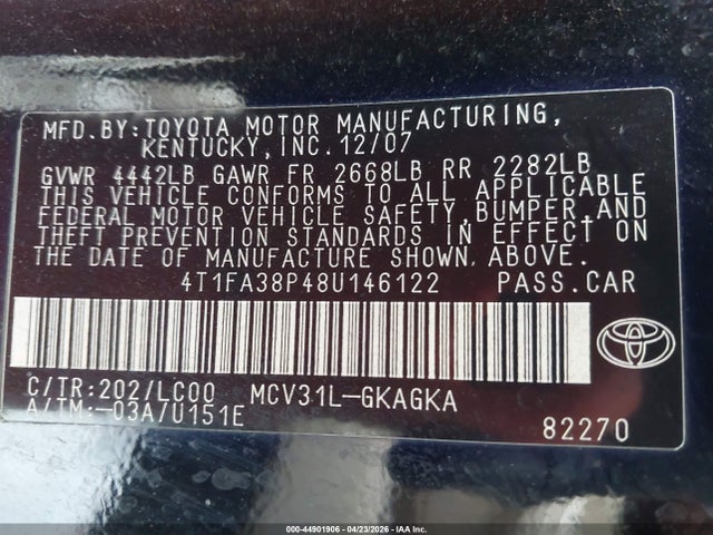 Toyota Camry Sle