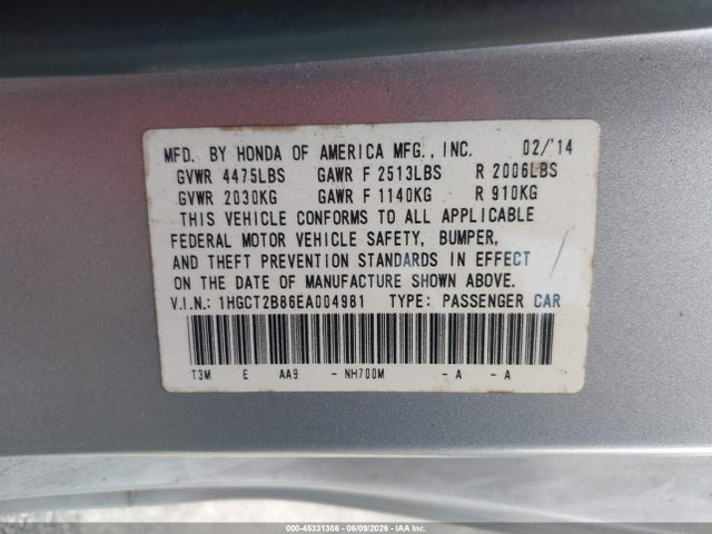 Honda Accord Ex-l V-6