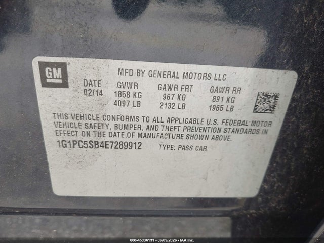 Chevrolet Cruze 1lt Auto