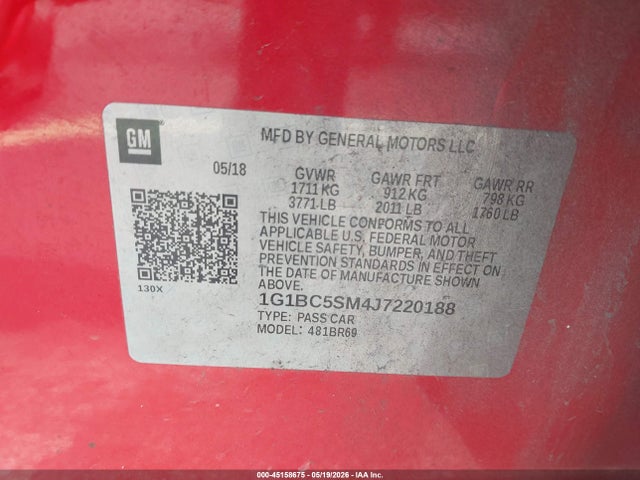 Chevrolet Cruze Ls Auto