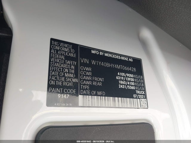 Mercedes-Benz Sprinter 2500 Standard Roof I4
