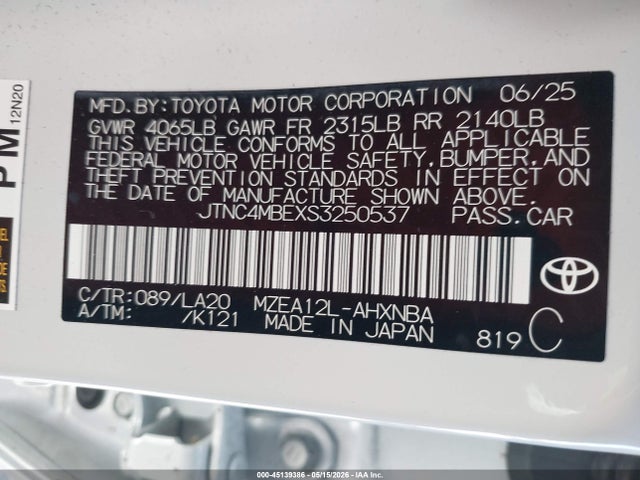 Toyota Corolla Xse