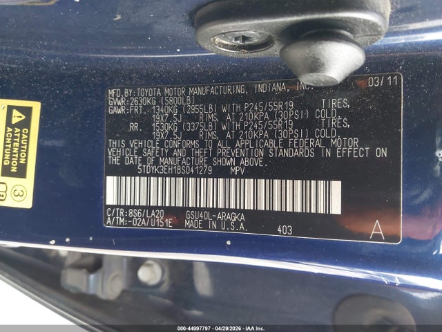 Toyota Highlander Limited V6