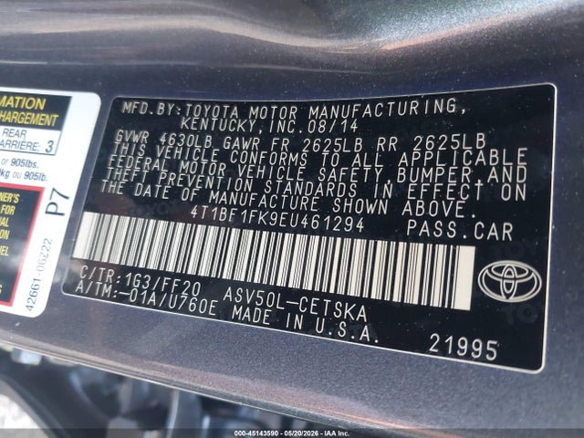 Toyota Camry Se
