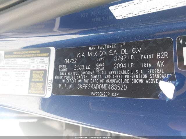 Kia Forte Lxs