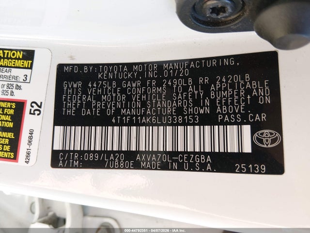 Toyota Camry Xle