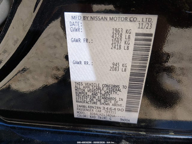 Nissan Altima Sv Fwd