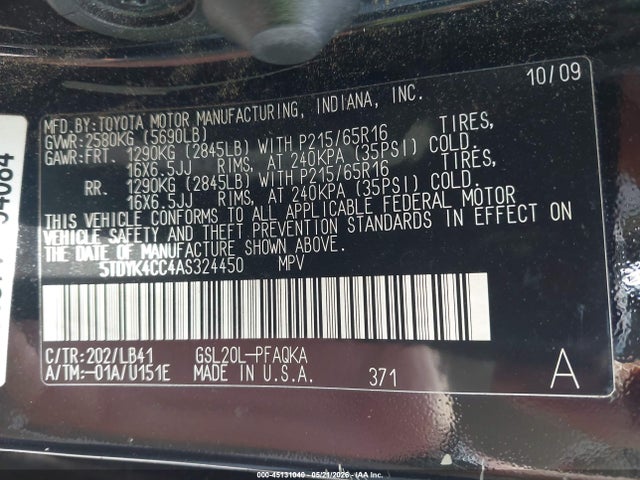 Toyota Sienna Xle