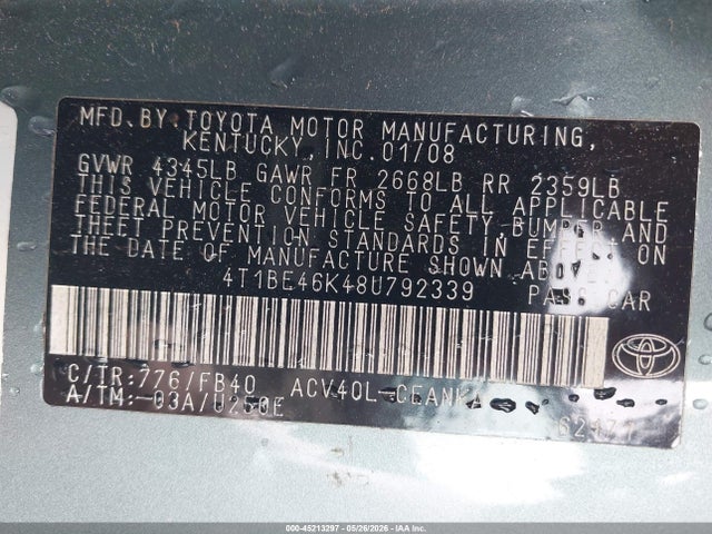 Toyota Camry Le