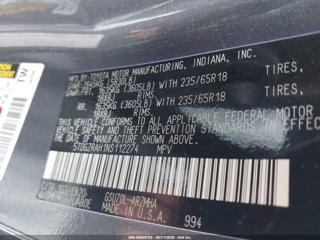 Toyota Highlander Xle