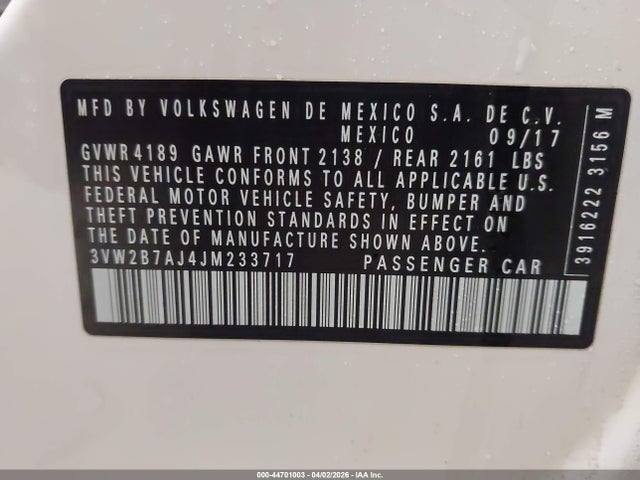 Volkswagen Jetta 1.4t S