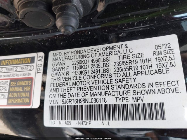 Honda CR-V Hybrid Touring