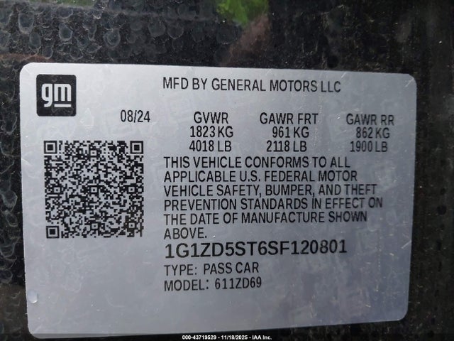 Chevrolet Malibu Fwd 1lt