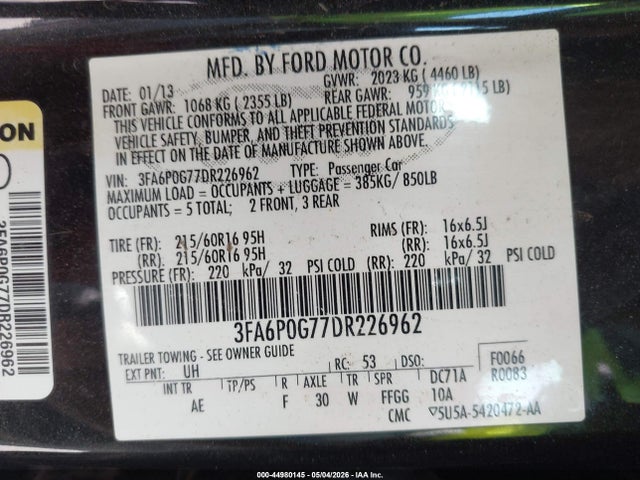 Ford Fusion S