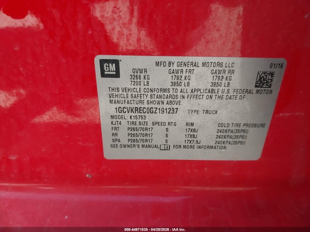 Chevrolet Silverado 1500 1lt
