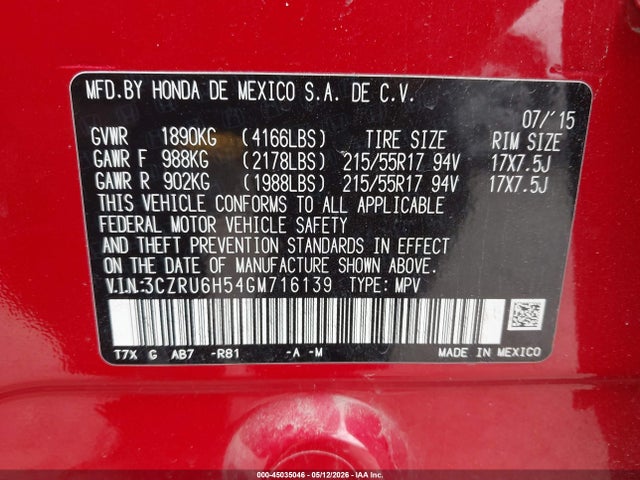 Honda HR-V Ex