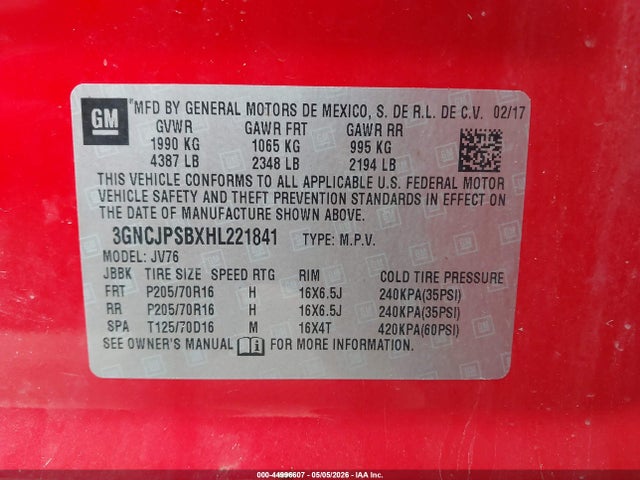 Chevrolet Trax Lt