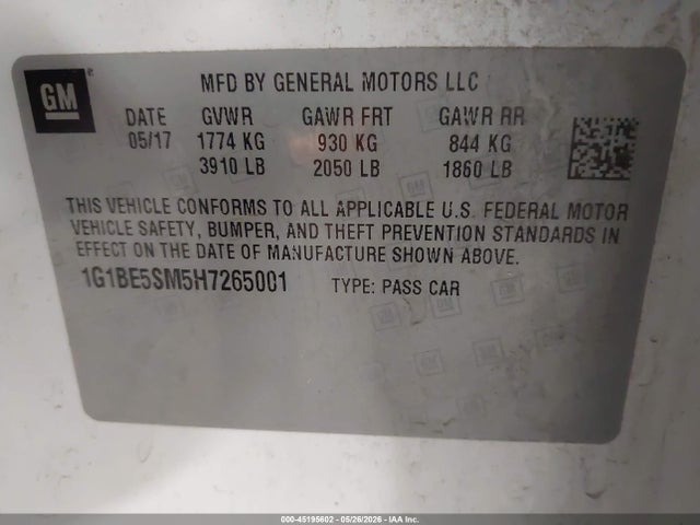 Chevrolet Cruze Lt Auto
