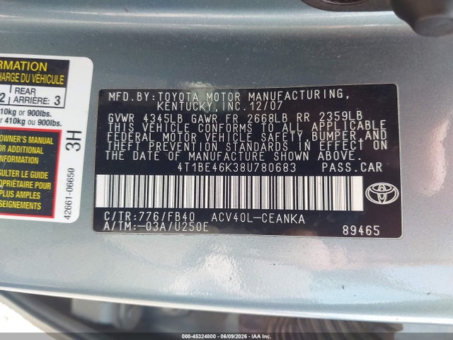 Toyota Camry Le