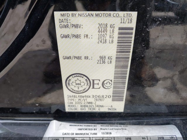 Nissan Altima 2.5 S