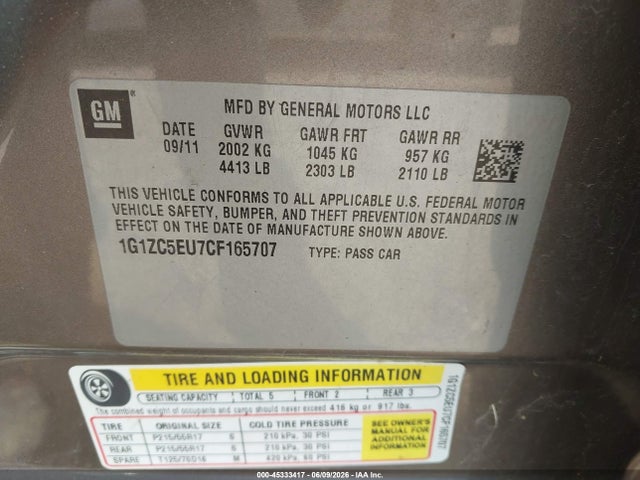 Chevrolet Malibu 1lt