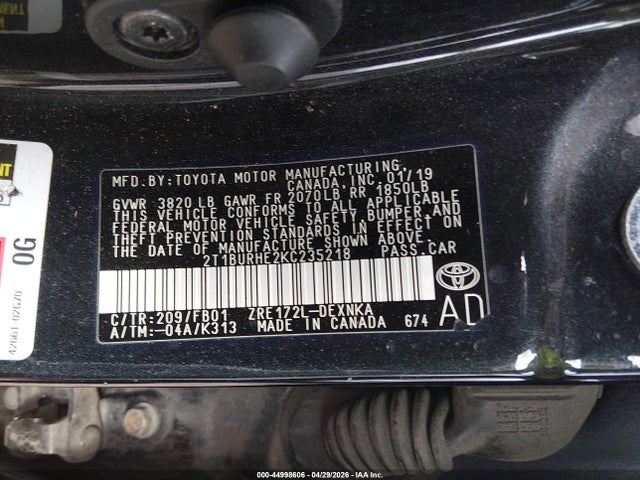 Toyota Corolla Le