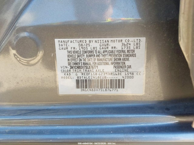 Nissan Versa 1.6 S