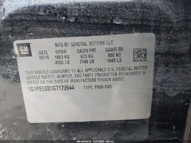 Chevrolet Cruze 1lt Auto