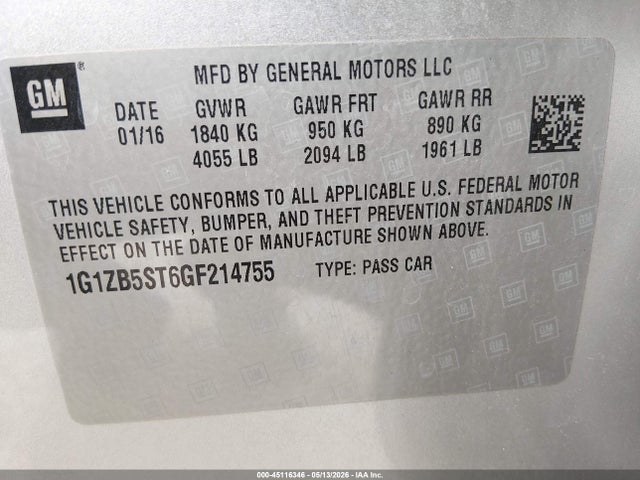 Chevrolet Malibu Ls