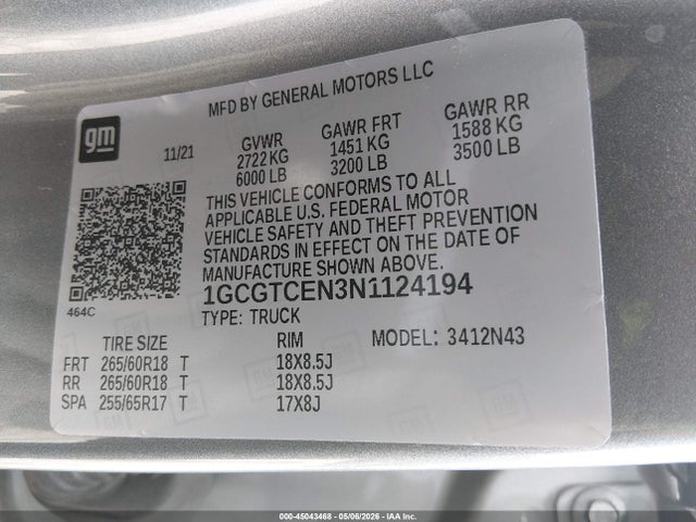 Chevrolet Colorado 4wd  Short Box Lt