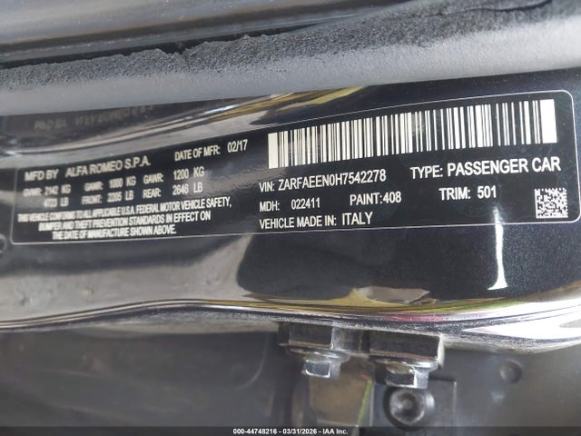 Alfa Romeo Giulia Ti Awd