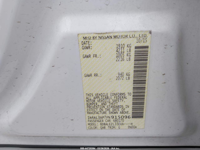 Nissan Altima 2.5 S