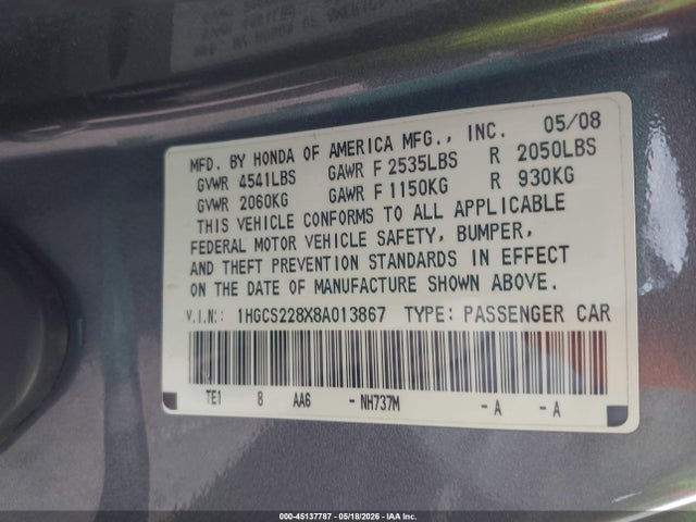 Honda Accord 3.5 Ex-l