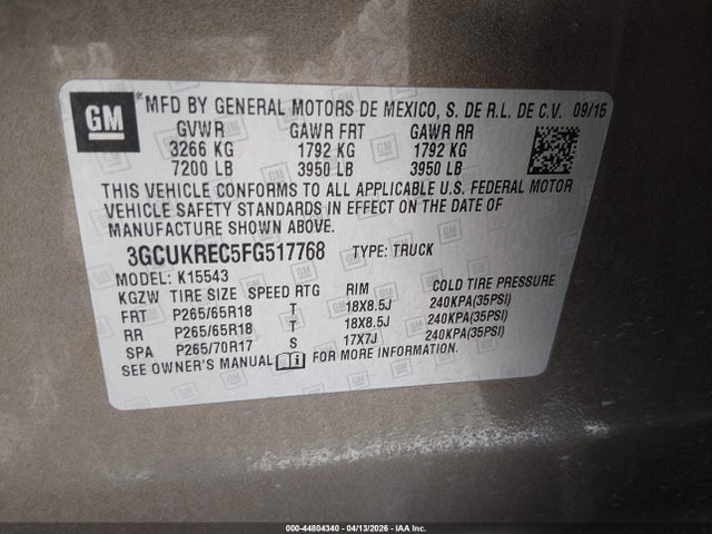 Chevrolet Silverado 1500 1lt