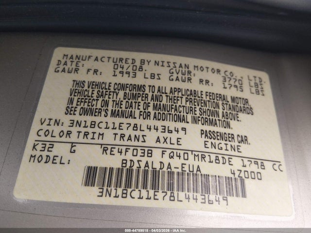 Nissan Versa 1.8s