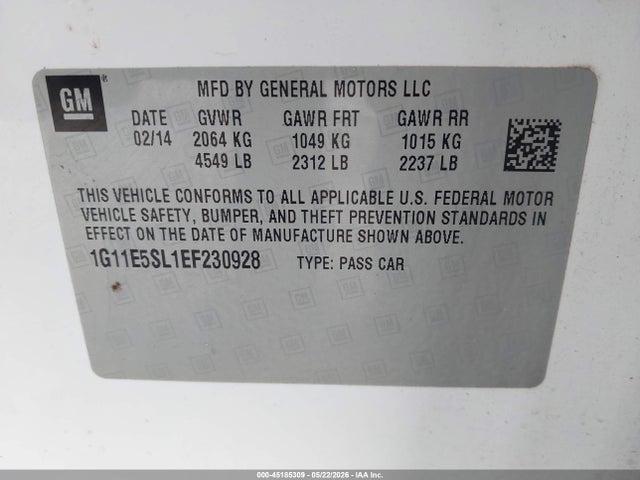 Chevrolet Malibu 2lt