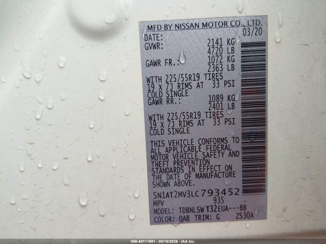 Nissan Rogue Sl Intelligent Awd