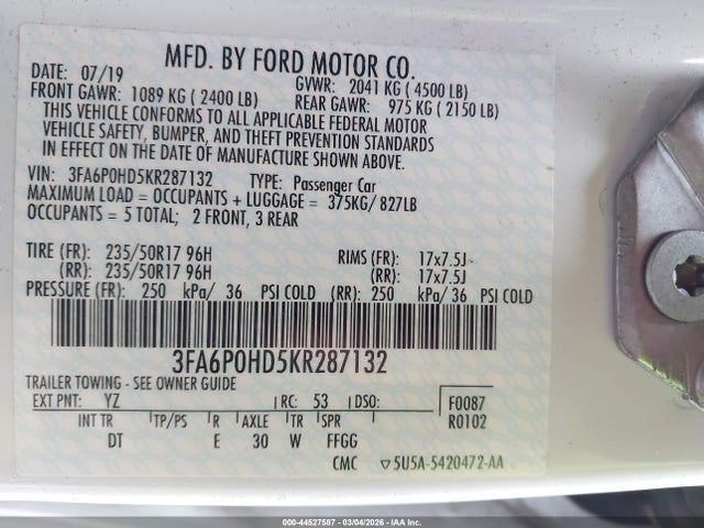 Ford Fusion Se