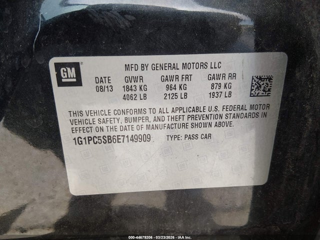 Chevrolet Cruze 1lt Auto