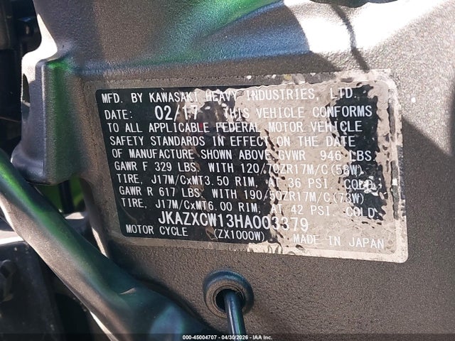 Kawasaki Zx1000 W