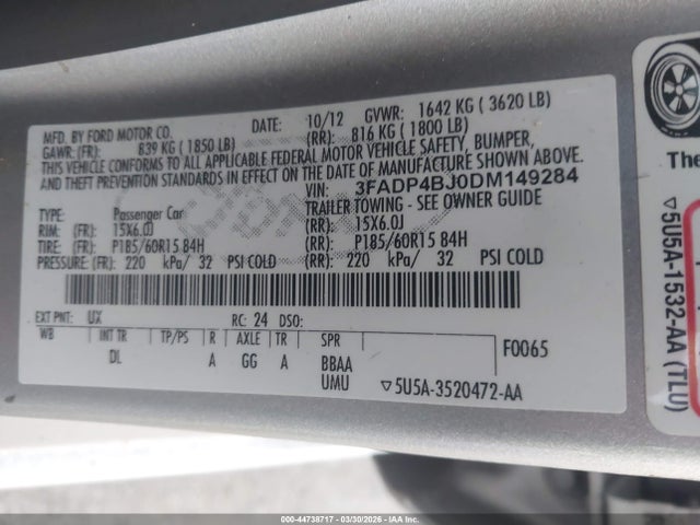 Ford Fiesta Se